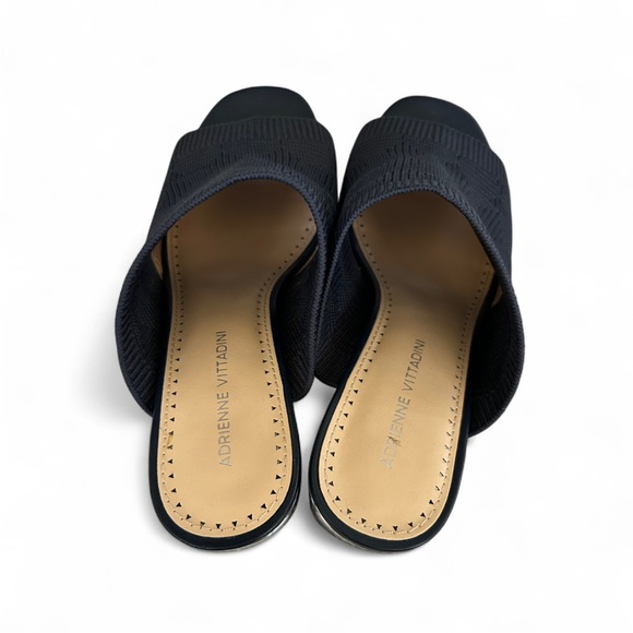 Adrienne Vittadini Arielle Block Heel Mules in Navy Blue Size 8.5 - Picture 4 of 6